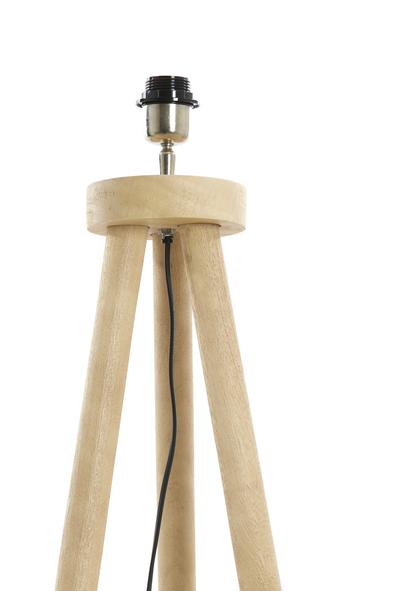 Socle de lampe en bois à trois pieds Light & Living Ilias – Image 7