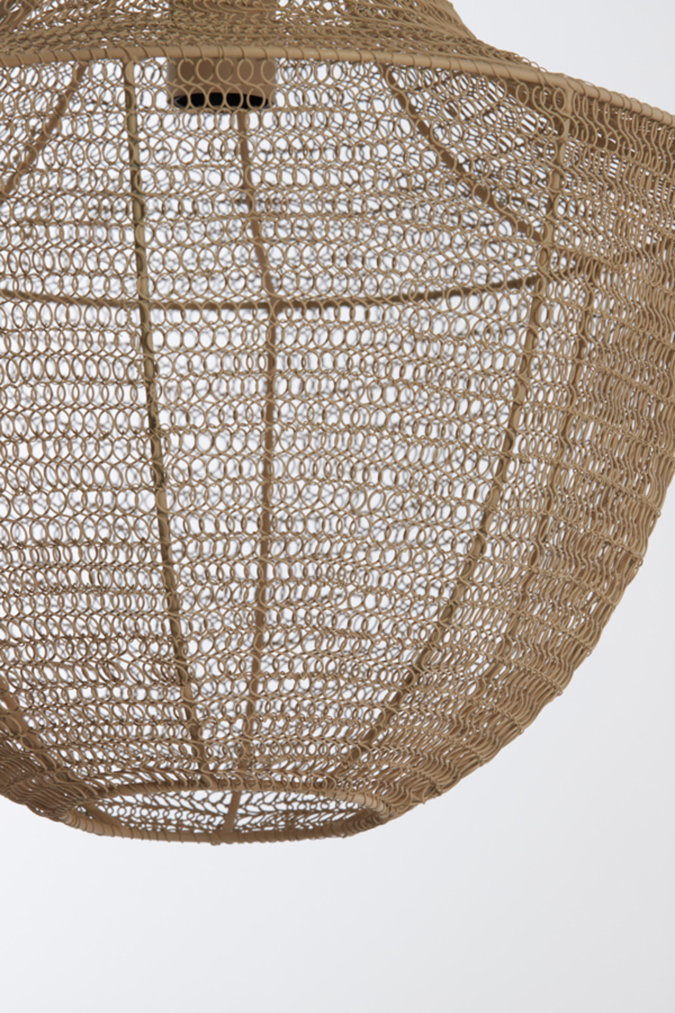 Suspension naturelle en rotin en forme d’abat-jour Light & Living Sharika – Image 6