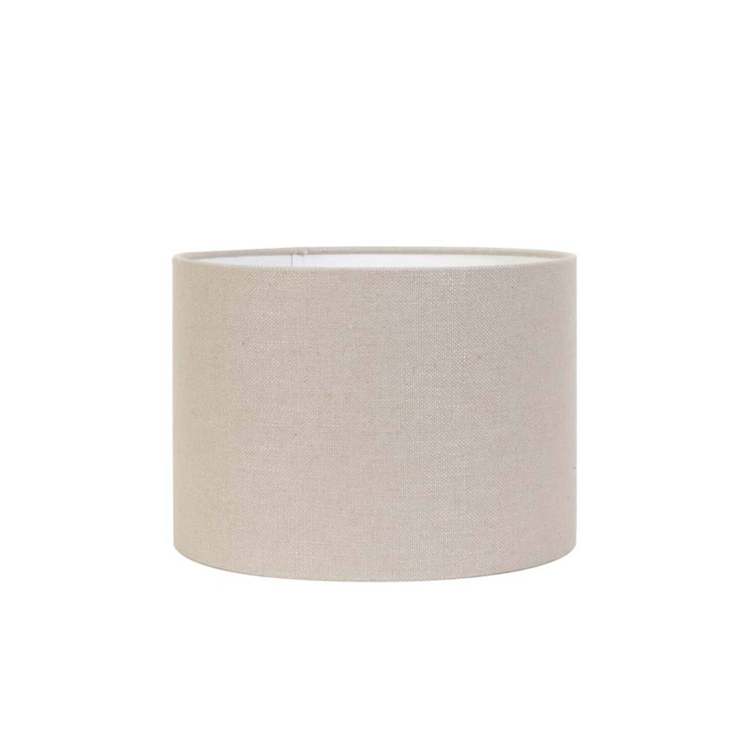 Tissu d'abat-jour en forme cylindrique beige Light & Living Livigno