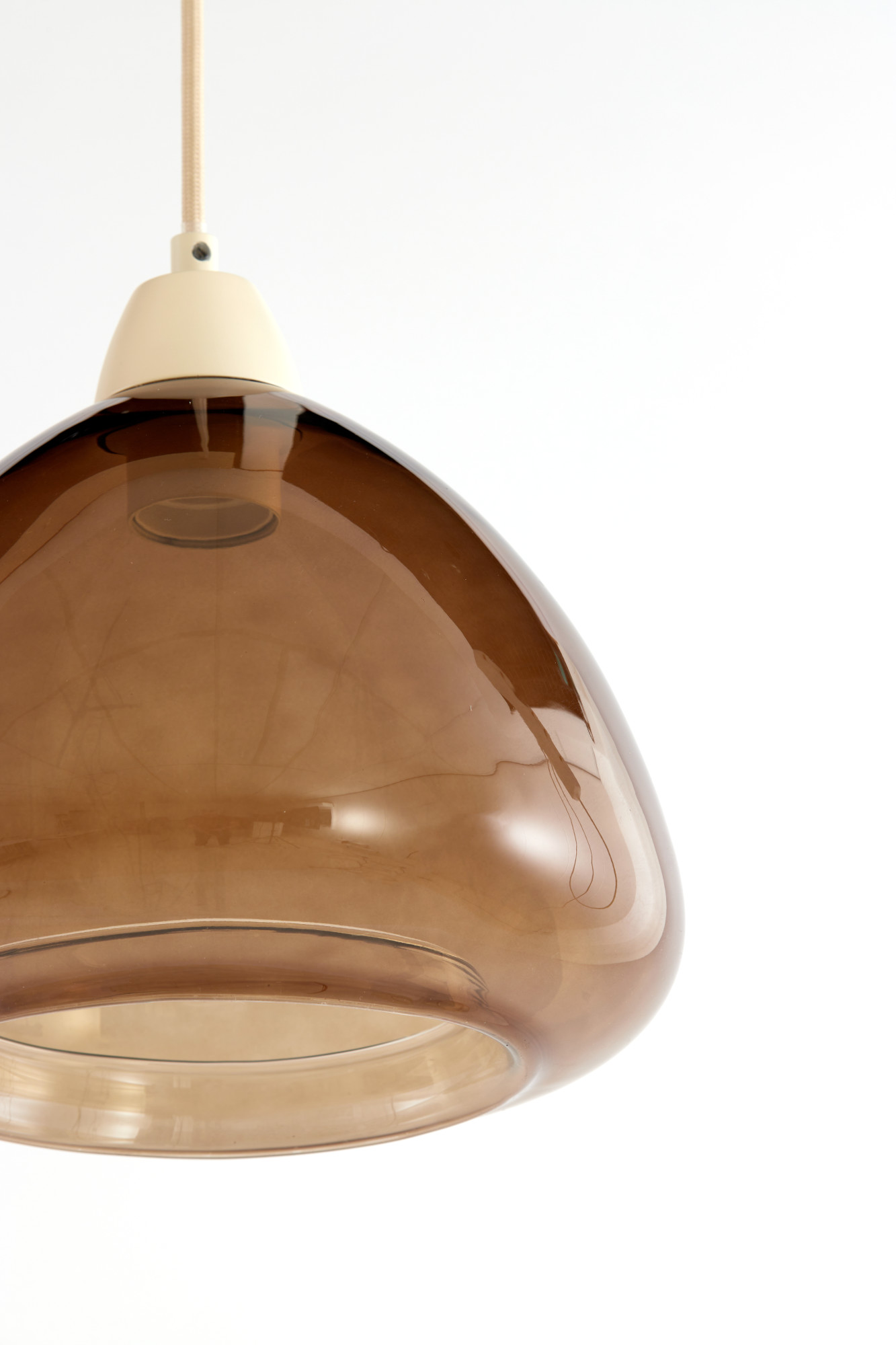 Suspension en verre marron au design unique Light & Living Bisho – Image 4