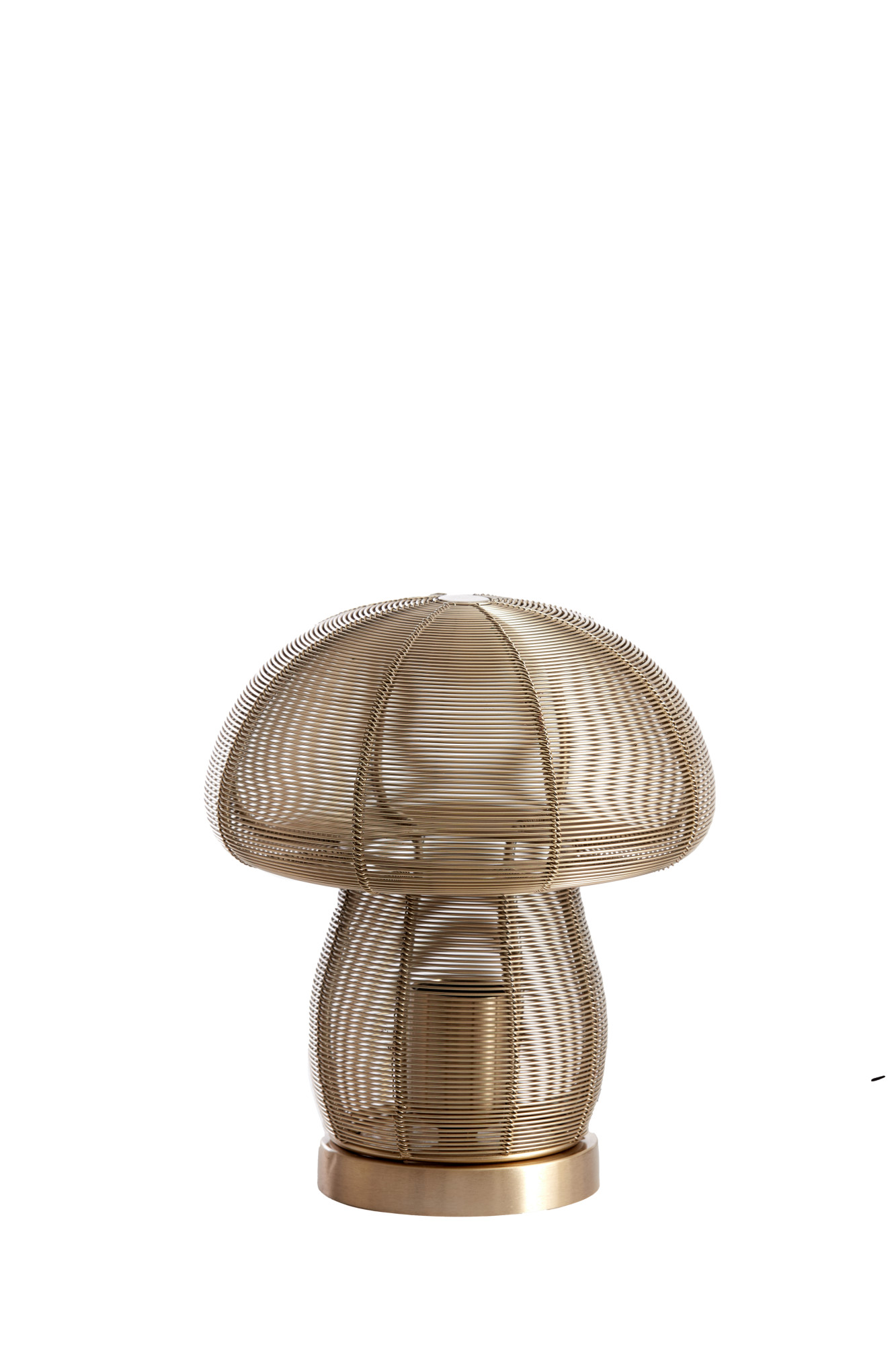 Conception de l'ombre de la lampe à fil doré Light & Living Mushroom – Image 2
