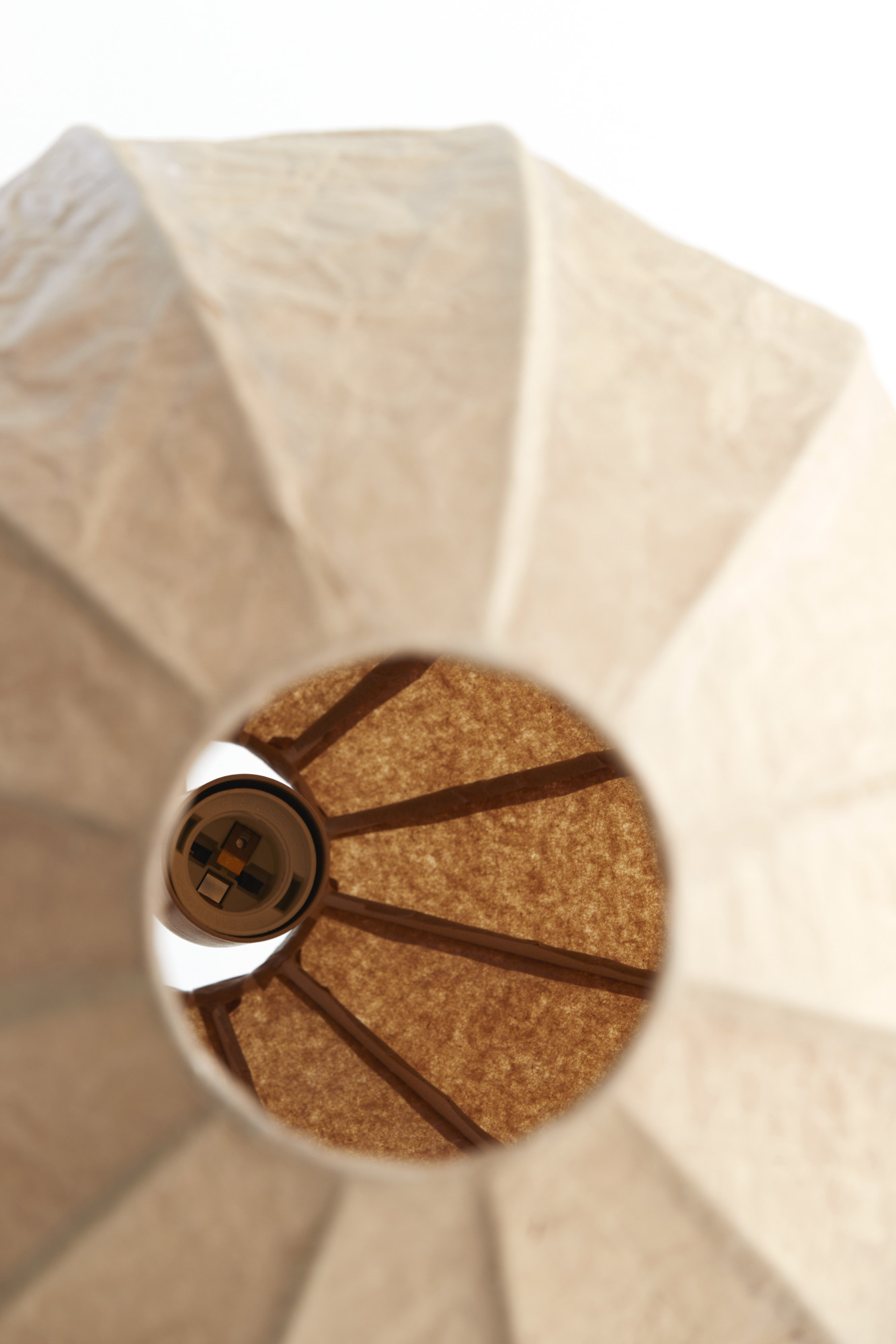 Suspension ovale en papier beige Light & Living Milatos – Image 5