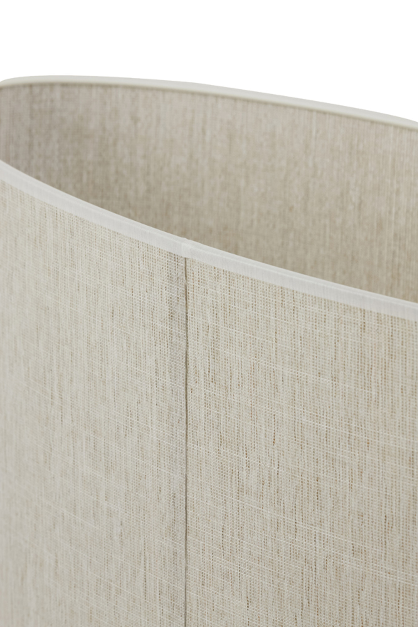 Abat-jour cylindrique en tissu beige Light & Living Breska – Image 7