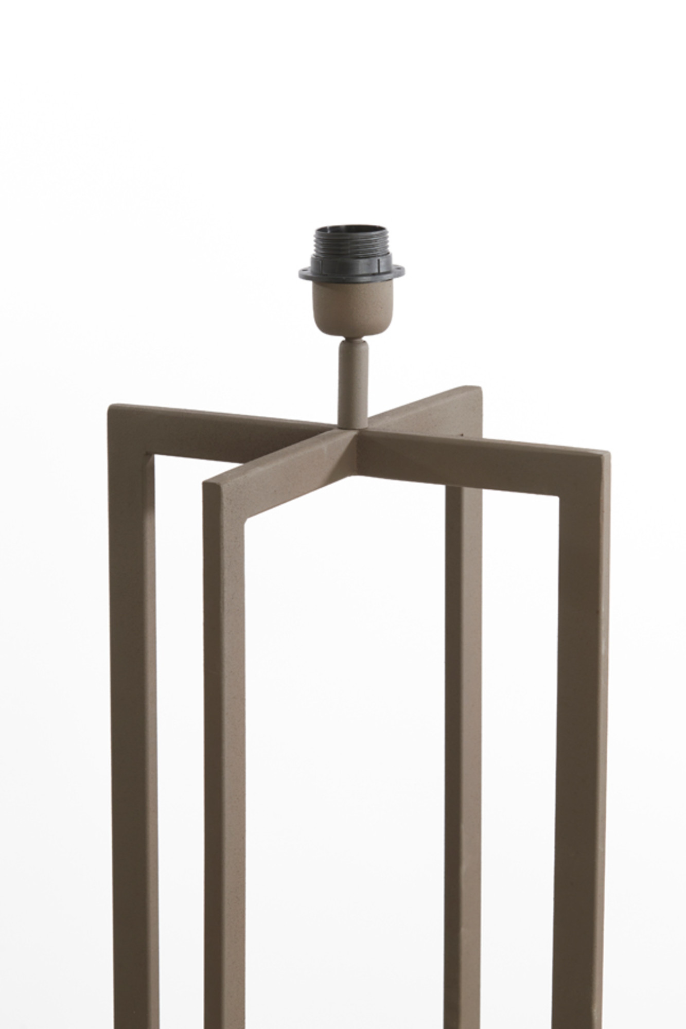 Piedestal de lampe longue carrée argentée Light & Living Mace – Image 3