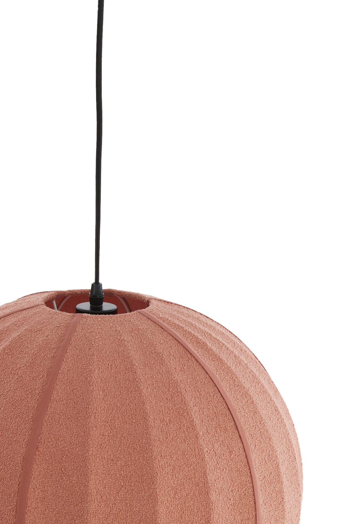 Suspension en tissu terracotta au style chaleureux Light & Living Zagori – Image 4