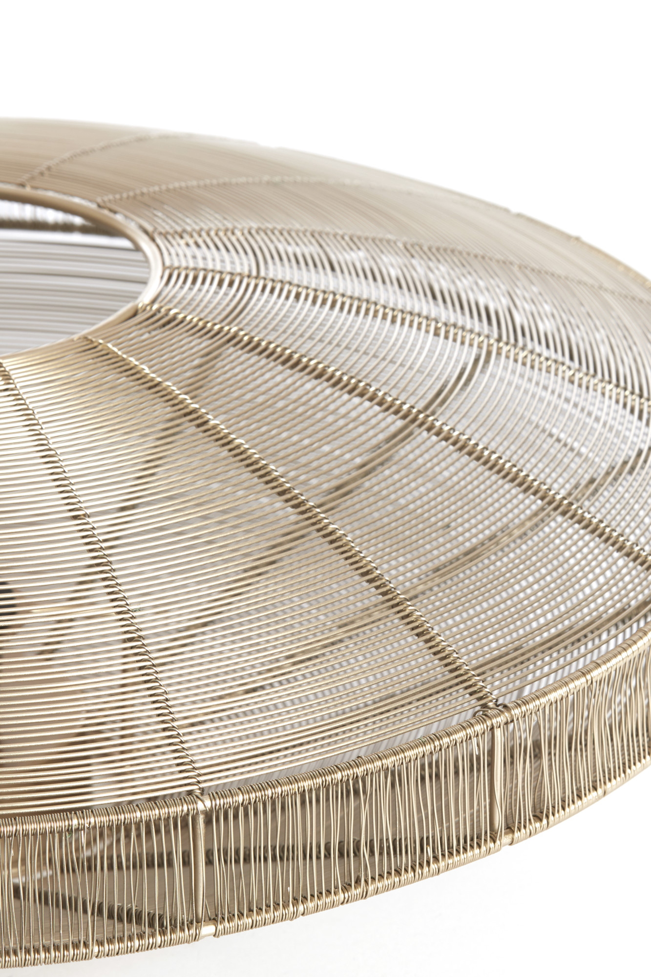 Plafonnier en forme de soucoupe en rotin Light & Living Bahala – Image 4