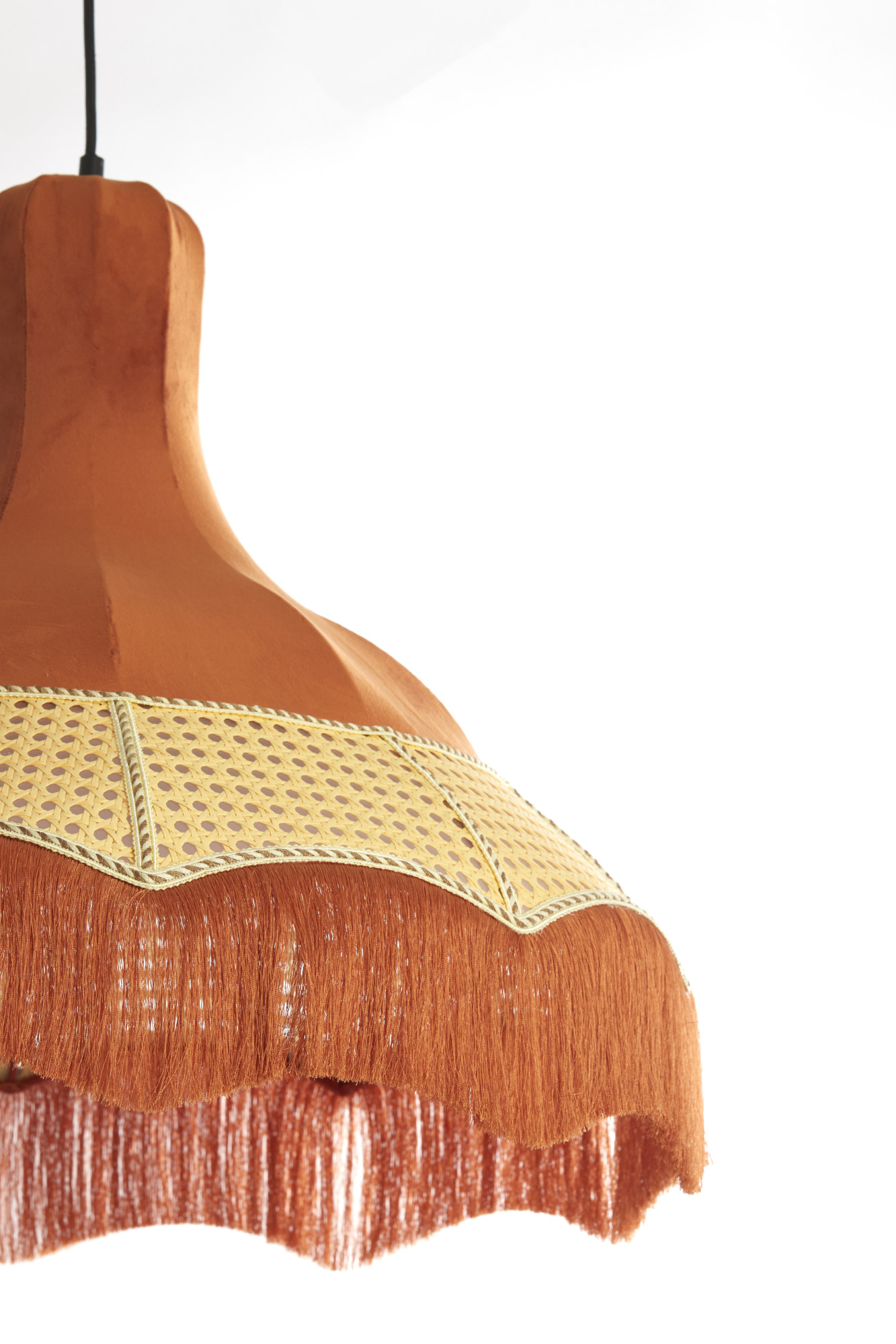 Suspension rétro colorée avec franges Light & Living Mizia – Image 3