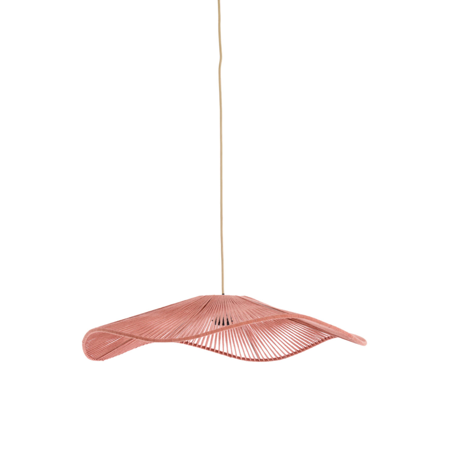 Suspension rose au design ondulé Light & Living Rafa