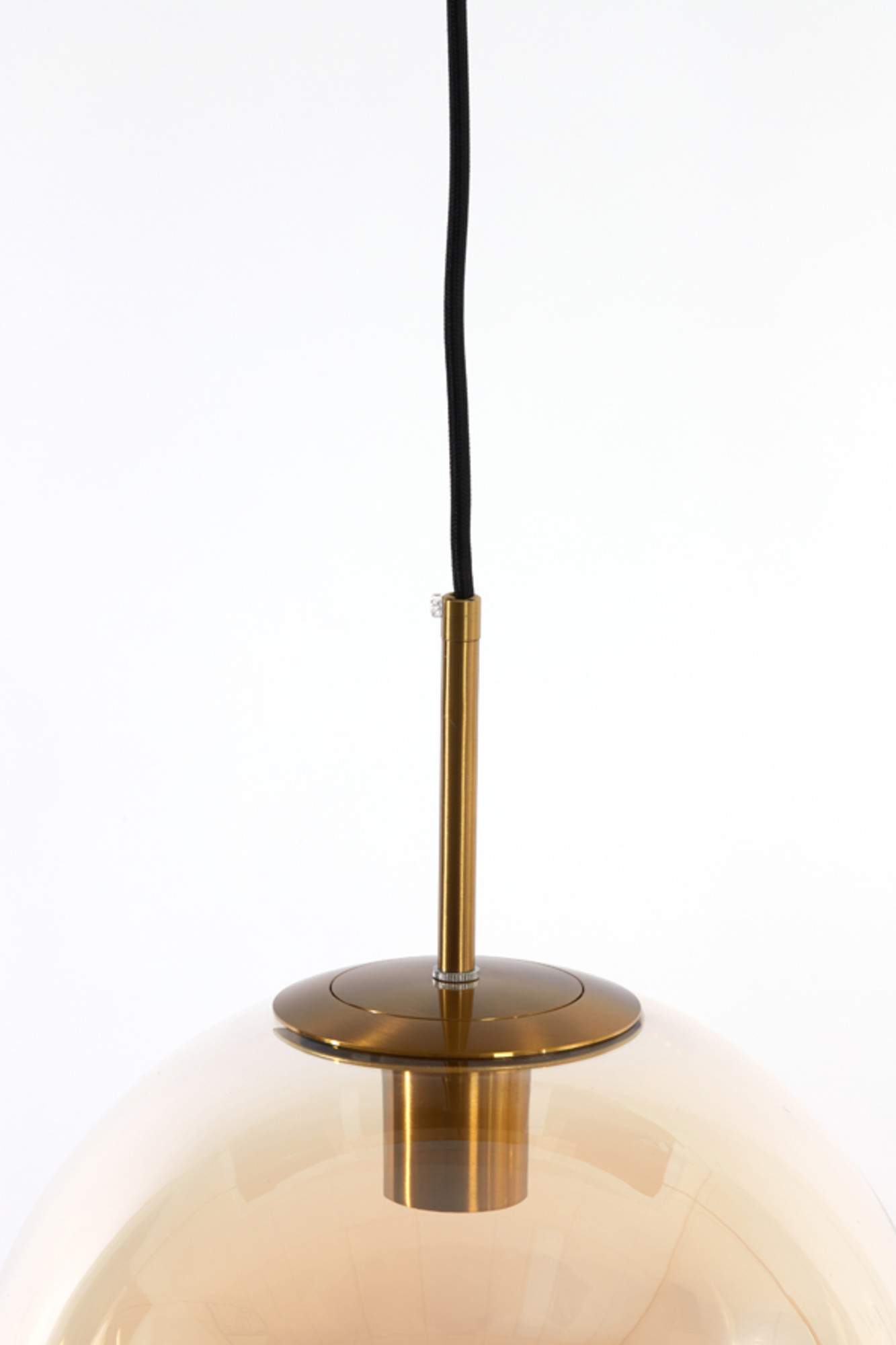 Suspension en verre avec accents dorés Light & Living Medina – Image 4