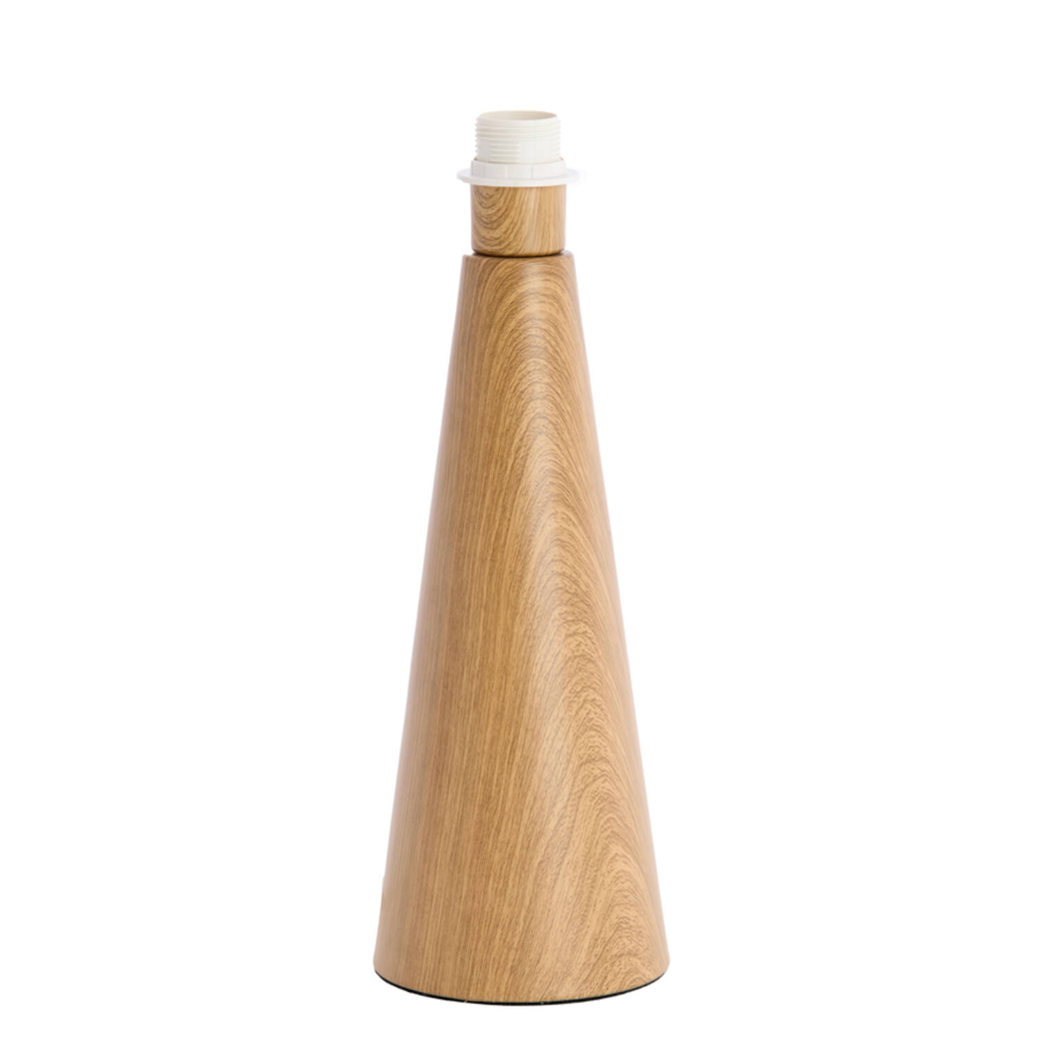 Pied de lampe en bois forme cône Light & Living Dinan
