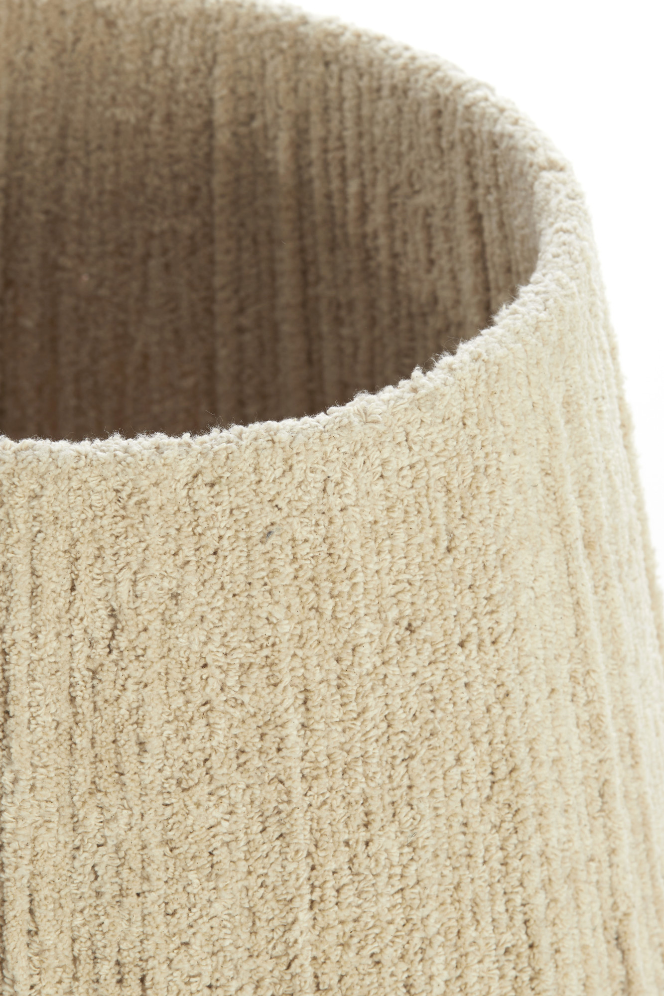 Abat-jour en tissu beige avec finition à nervures Light & Living Medana – Image 6