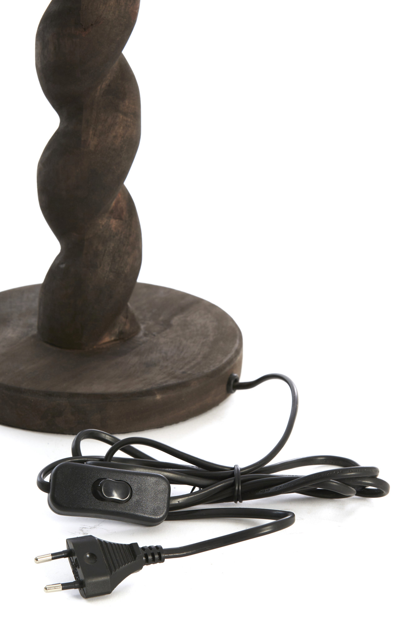 Socle de lampe noir torsadé Light & Living Nanno – Image 6