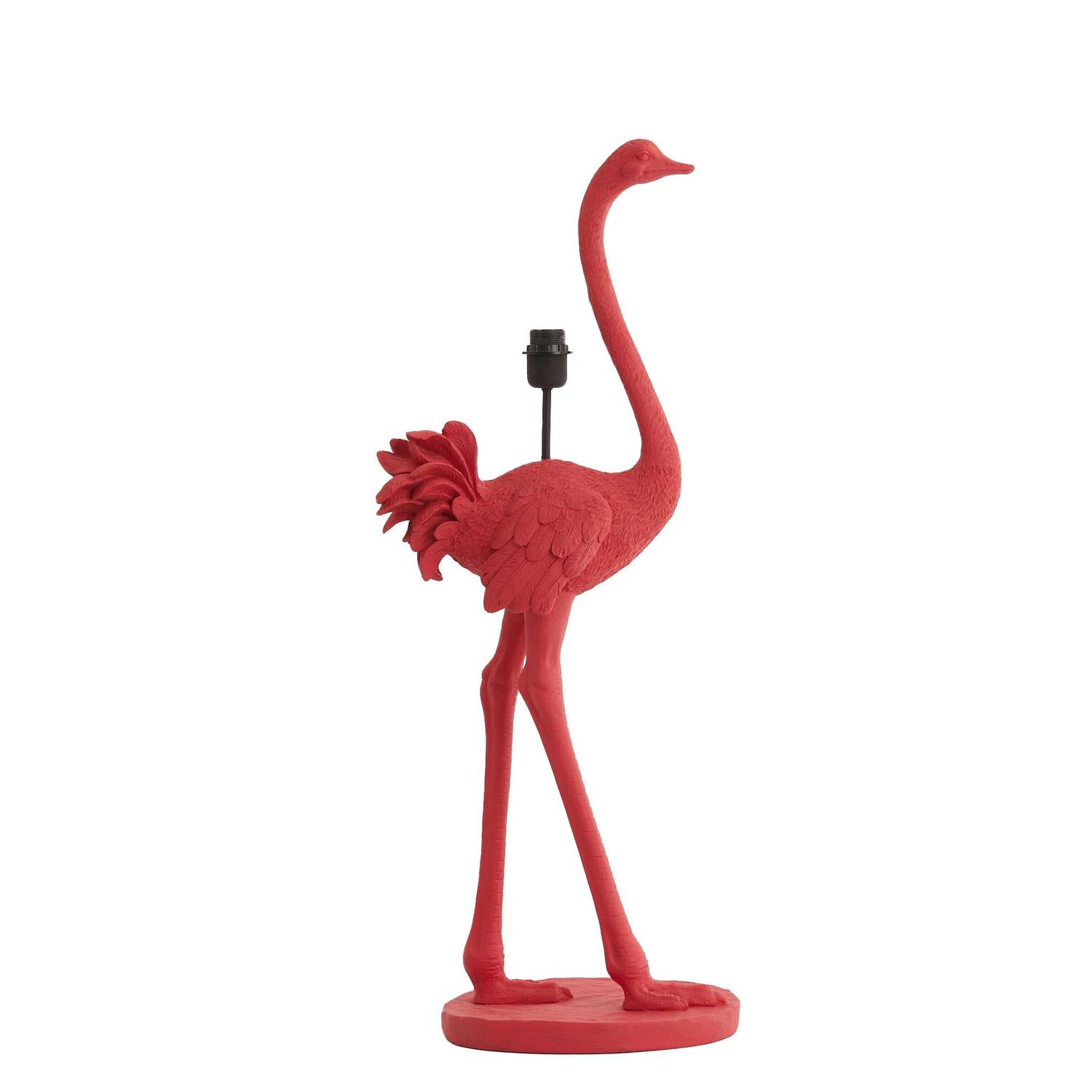 Pied de lampe autruche rose Light & Living Ostrich