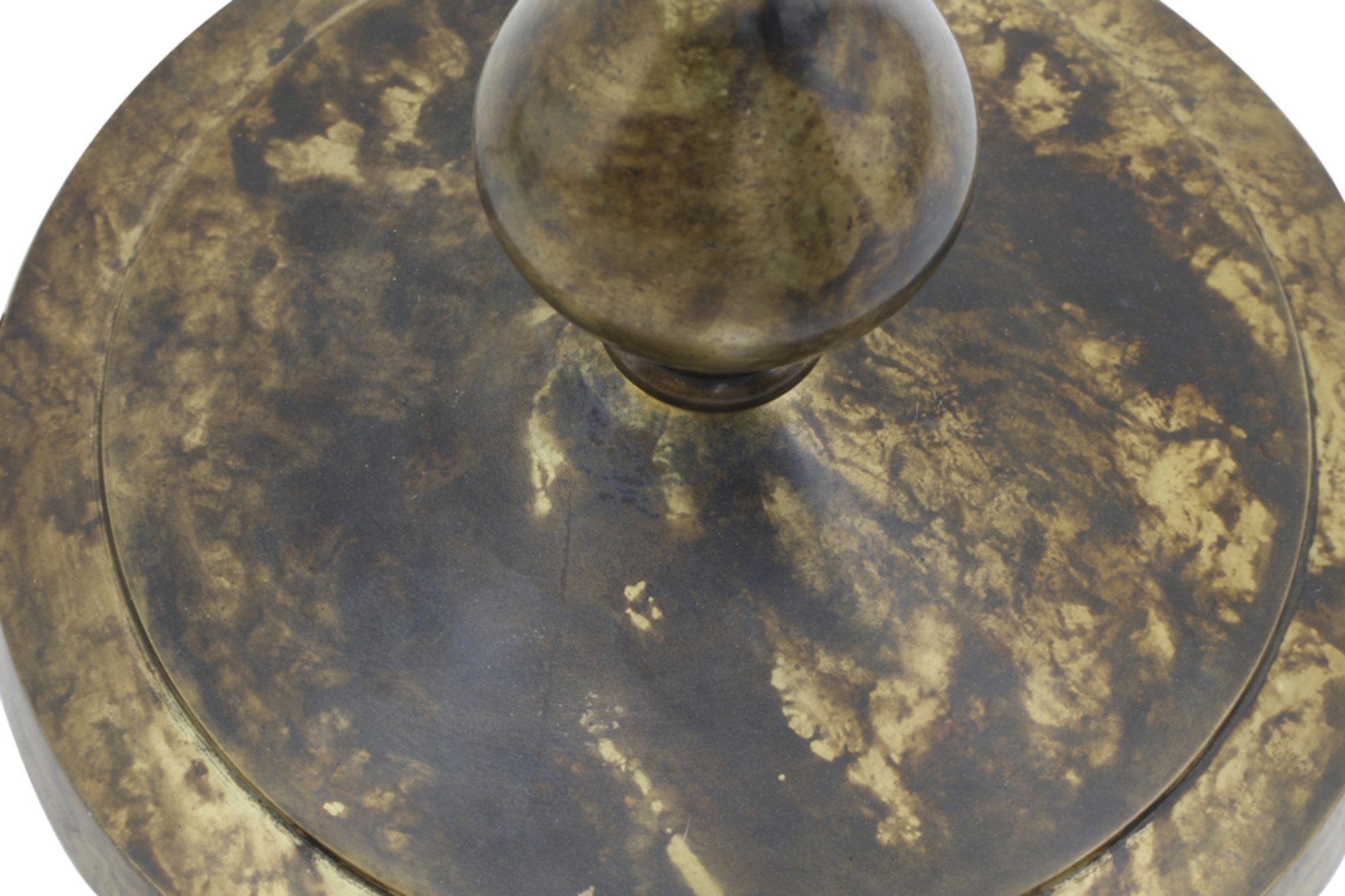 Ancien pied de lampe tranquille marron Light & Living Cabu – Image 3