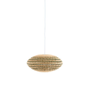 Suspension ovale en rotin tressé Light & Living Tawela