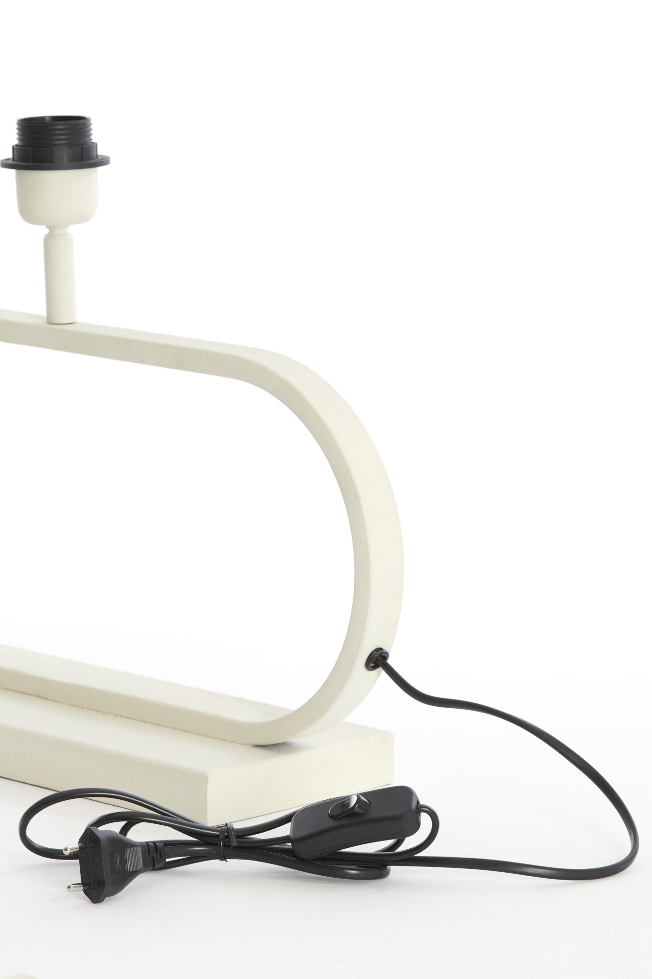 Petite base de lampe blanche moderne Light & Living Jamiro – Image 6