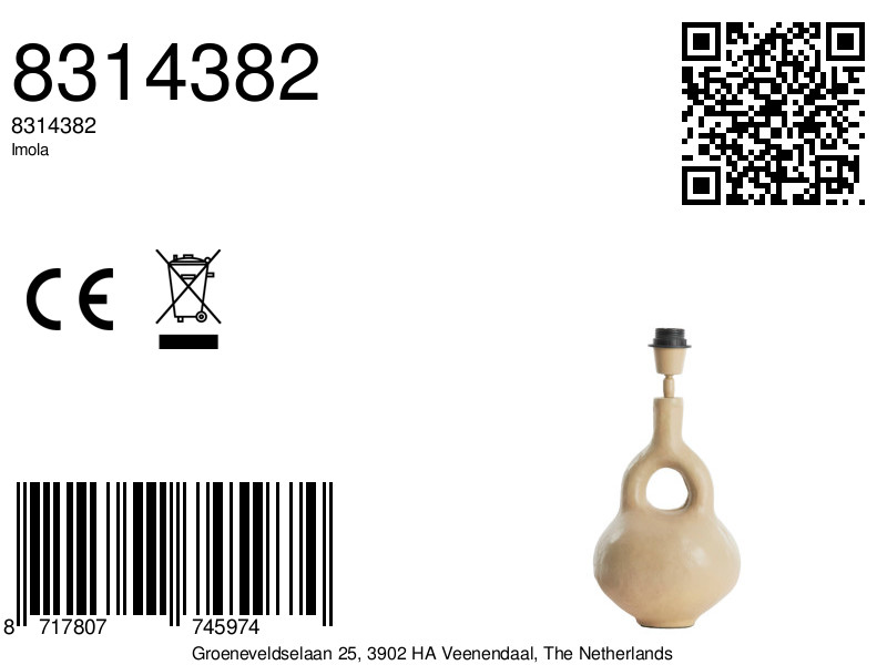 Socle de lampe large moderne Light & Living Imola – Image 9