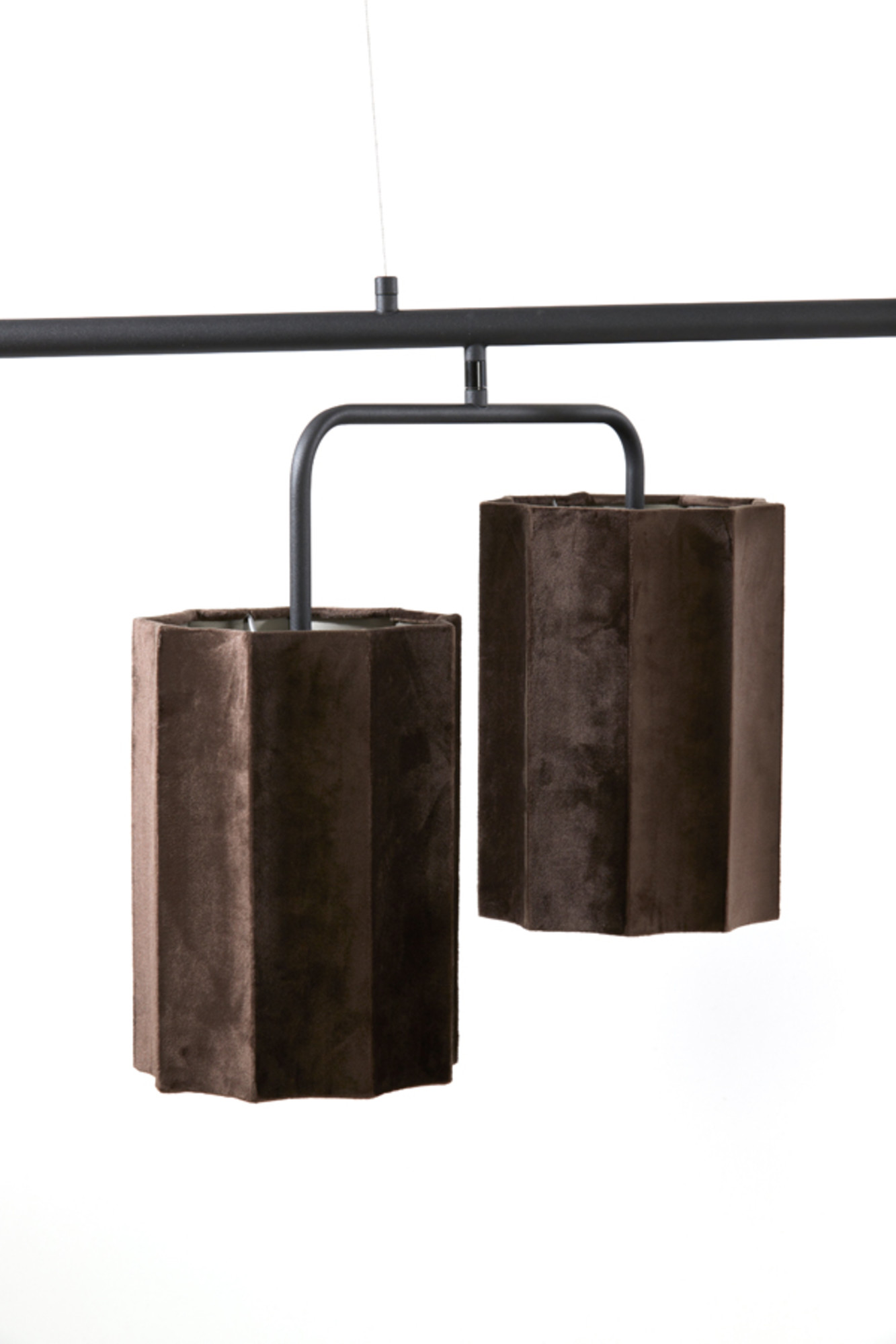Suspension industrielle marron en métal Light & Living Edisa – Image 4