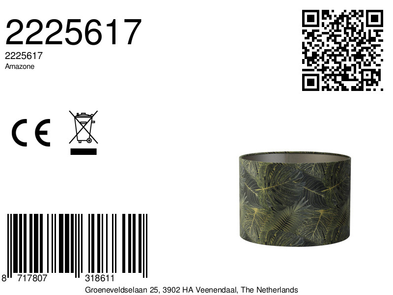 Abat-jour avec motif de feuille Light & Living Amazone – Image 6