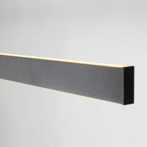 Alternative view of Suspension noire design avec éclairage haut et bas Mexlite BrightLine
