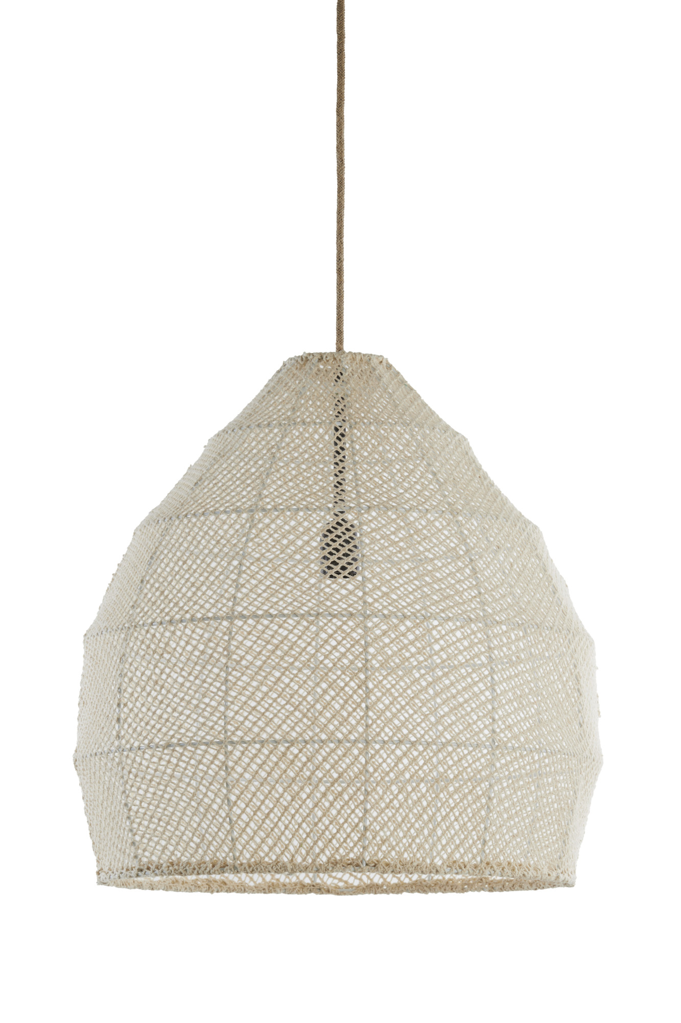 Suspension tressée beige avec look rotin Light & Living Makassar – Image 2