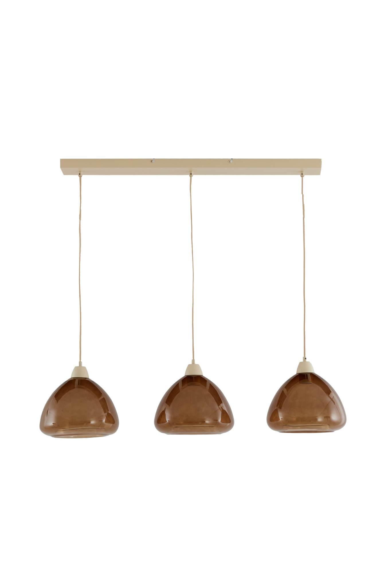 Suspension en verre marron au design unique Light & Living Bisho – Image 2