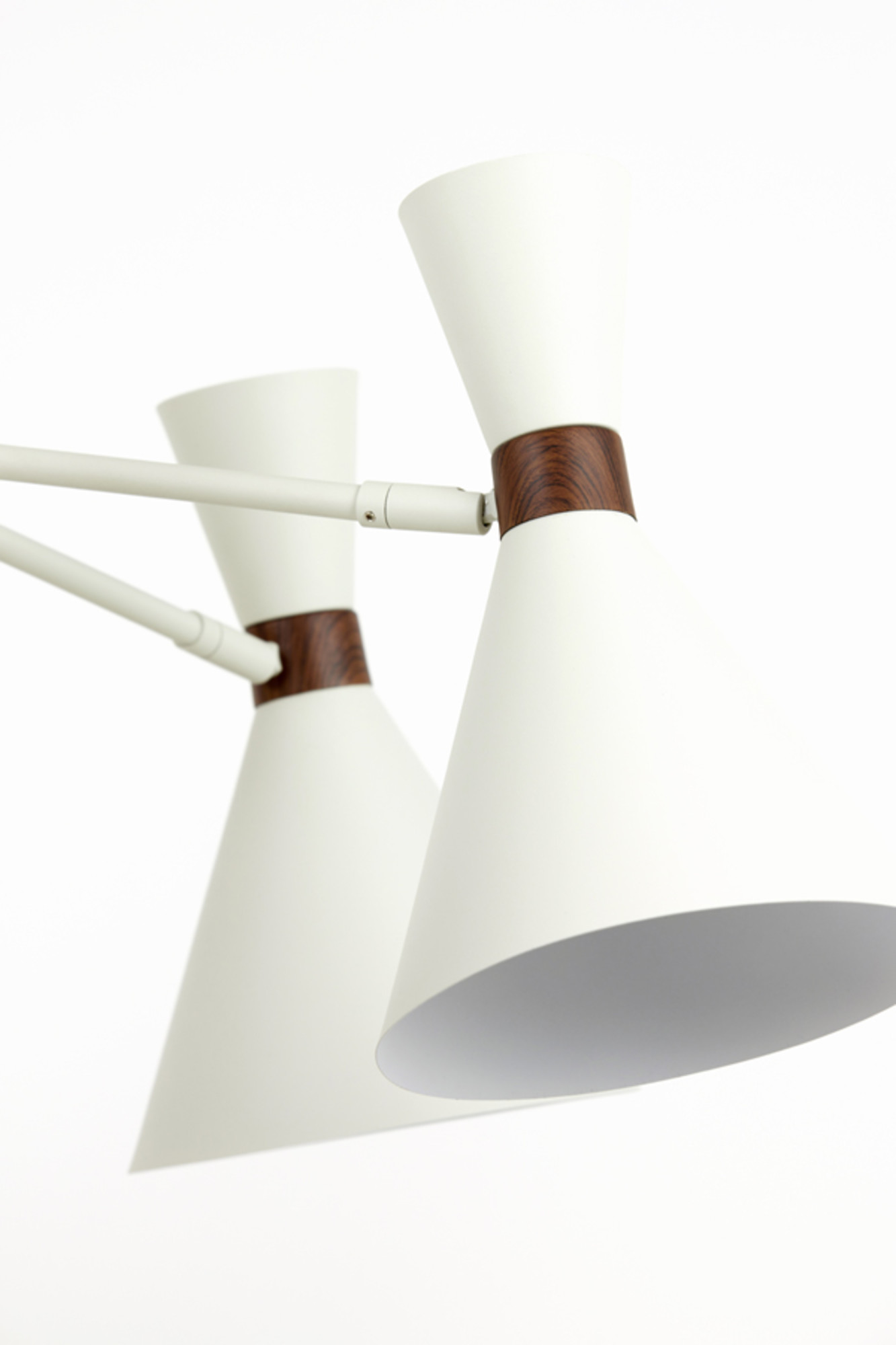 Suspension vintage en métal blanc Light & Living Hoodies – Image 4