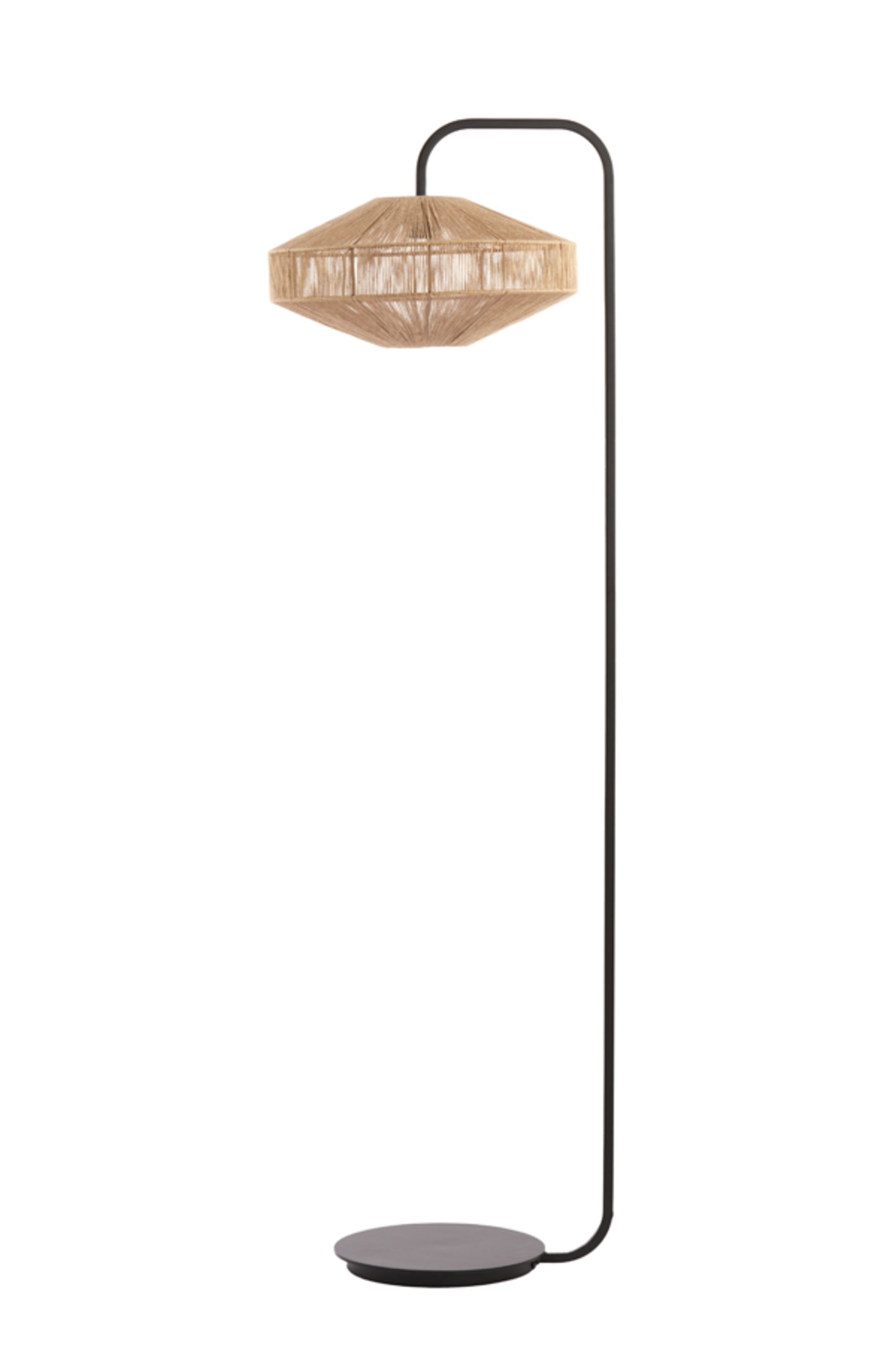 Lampadaire en tissu beige à motif géométrique Light & Living Lyra – Image 2