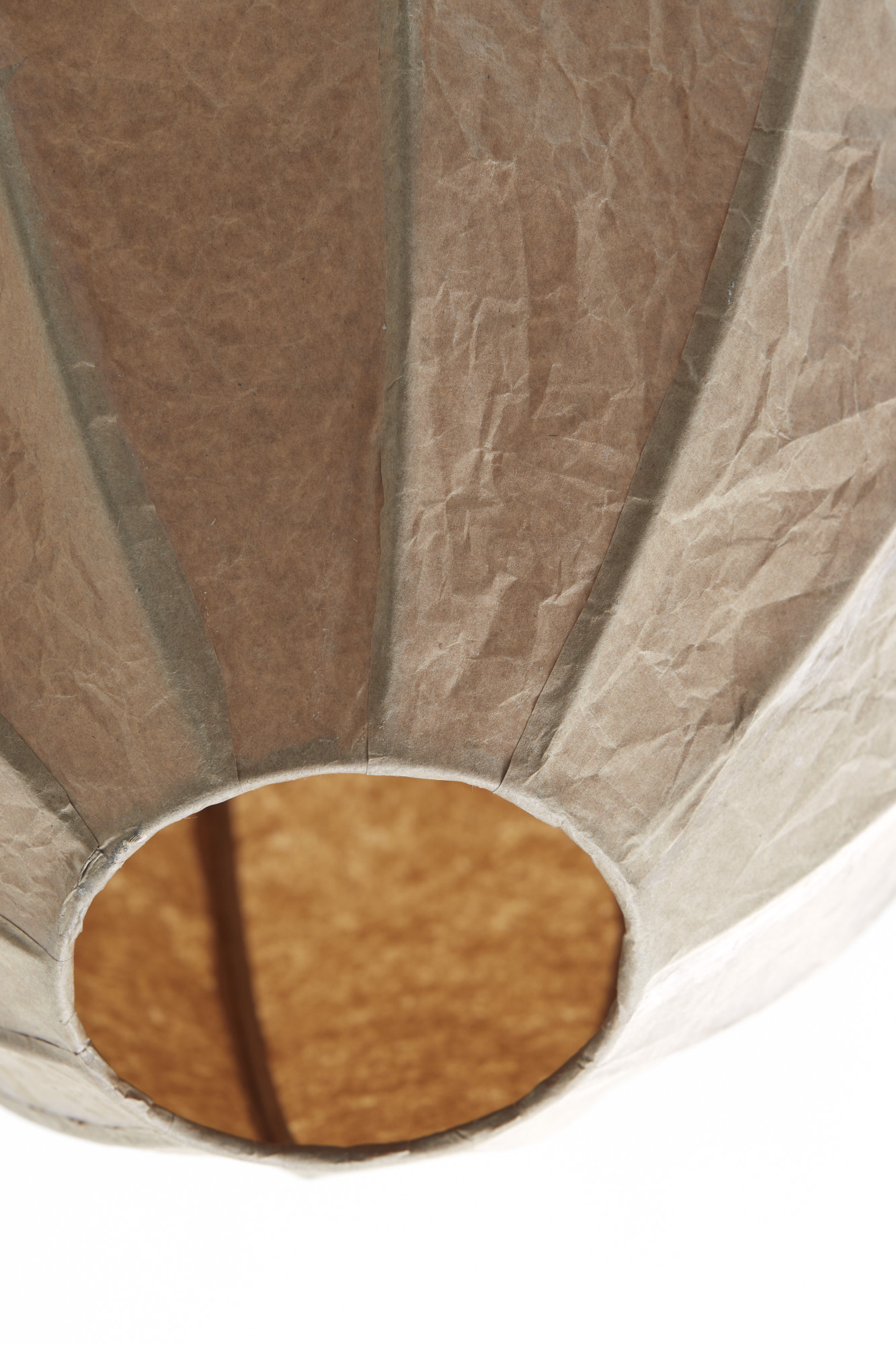 Suspension ovale en papier beige Light & Living Milatos – Image 6