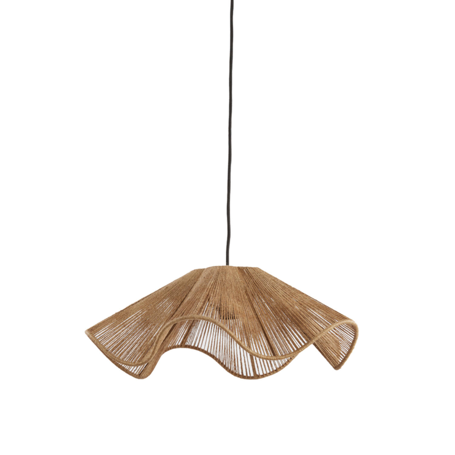 Suspension ondulée au style naturel Light & Living Fodara