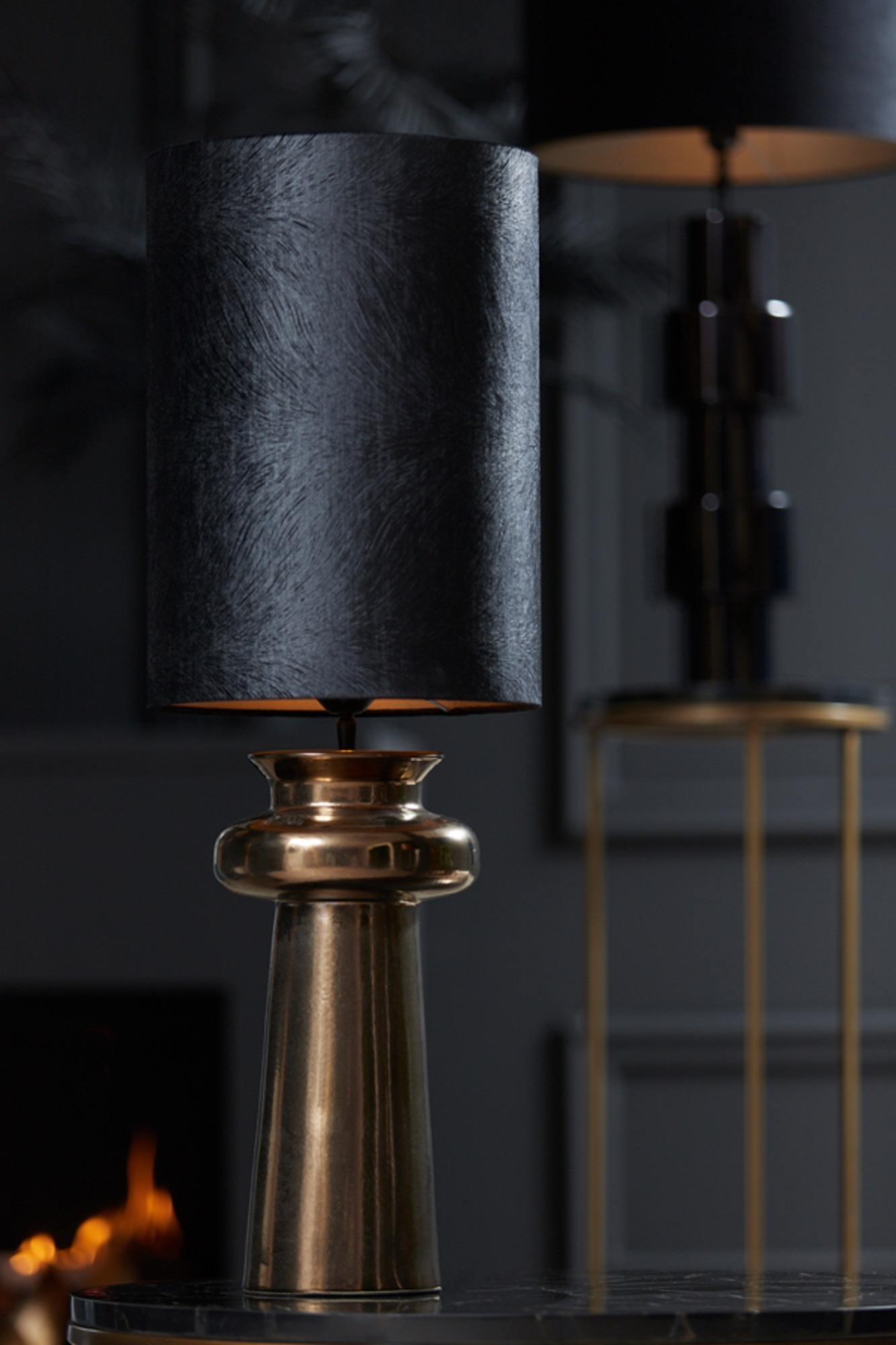 Abat-jour cylindrique noir Light & Living Lubis – Image 5