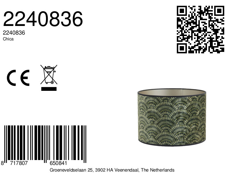 Abat-jour motif art déco Light & Living Chica – Image 7