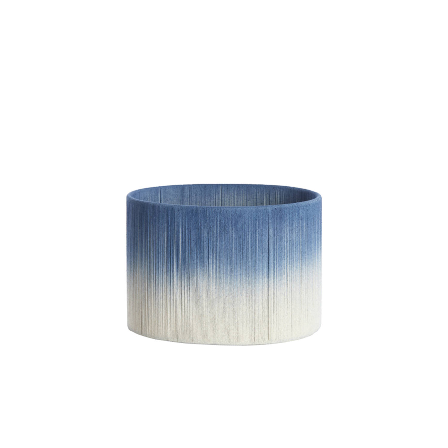 Abat-jour bleu dégradé de forme cylindrique Light & Living Tossa