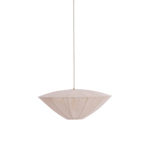 Suspension en tissu blanc tressé Light & Living Satilla
