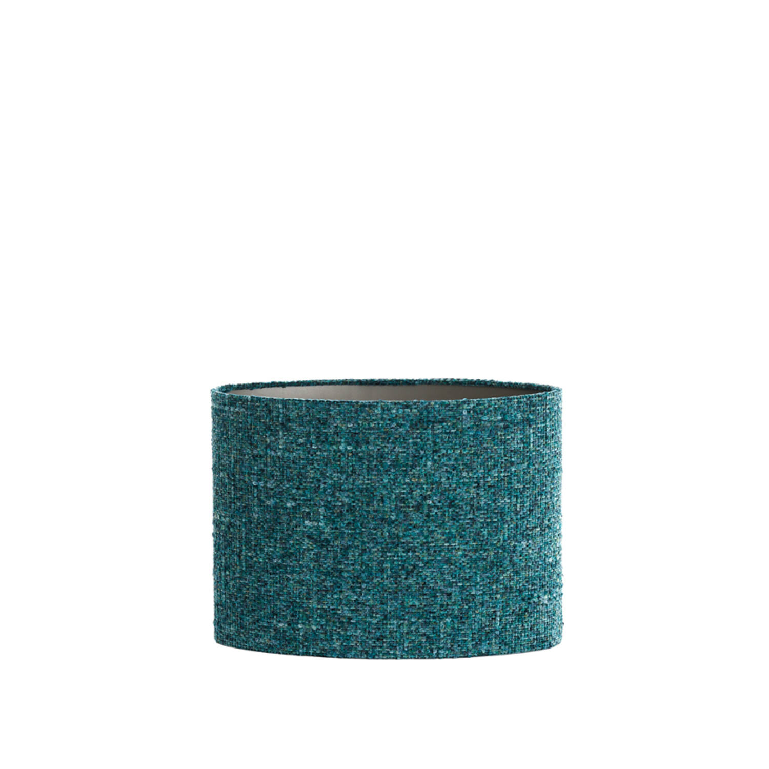 Abat-jour cylindrique en tissu turquoise Light & Living Osire