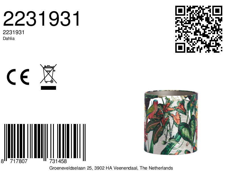 Abat-jour motif tropical Light & Living Dahlia – Image 8