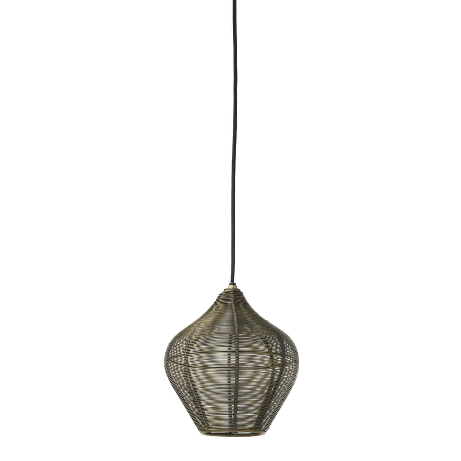 Suspension en rotin naturel Light & Living Alvaro