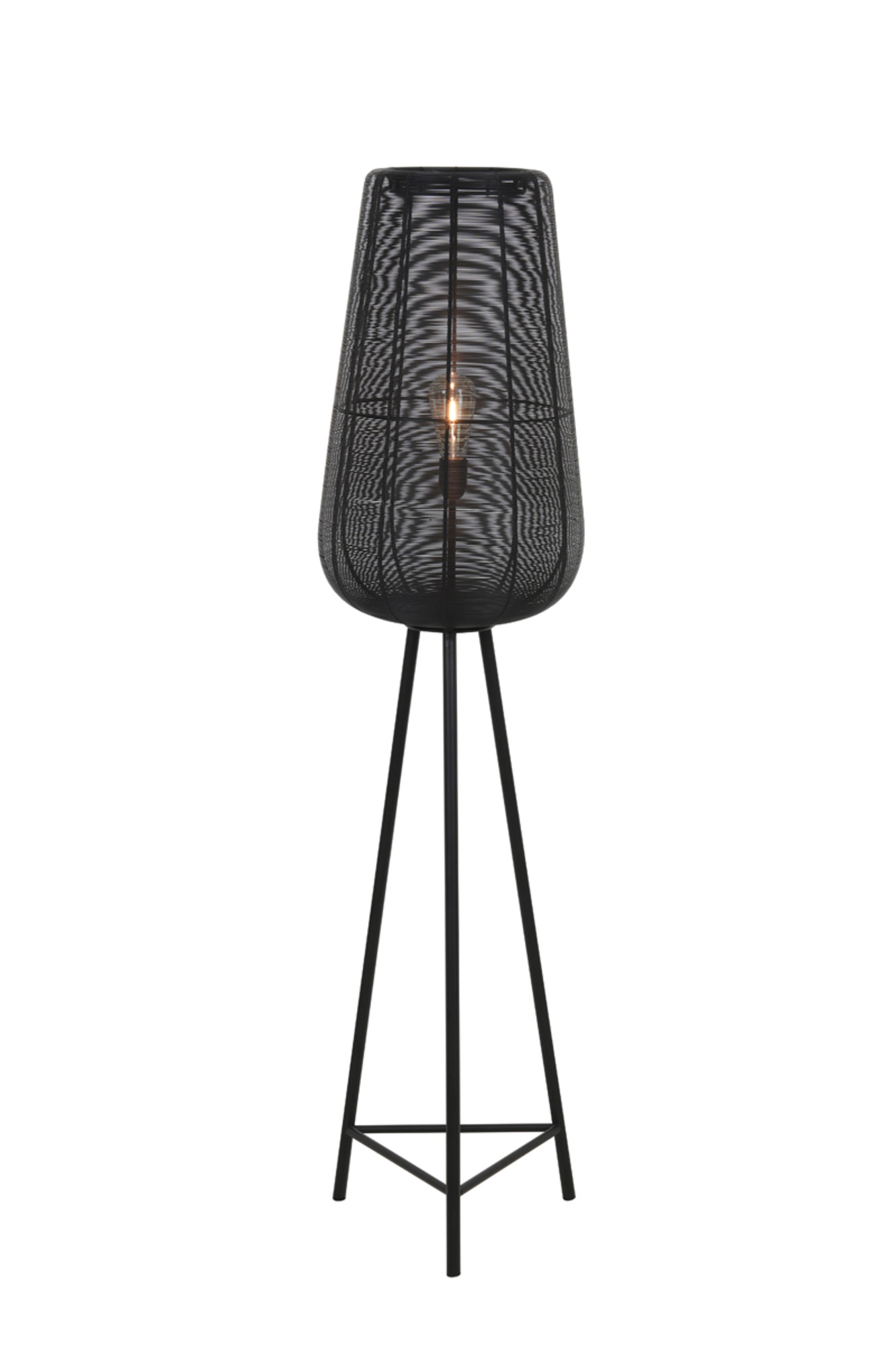 Lampadaire en métal noir pour éclairage d’ambiance Light & Living Adeta – Image 6