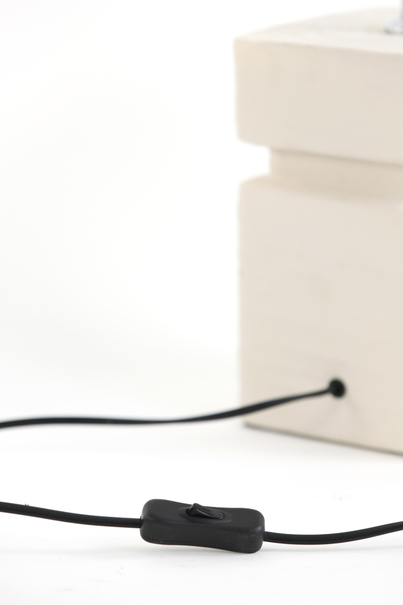 Base de lampe carrée blanche Light & Living Amta – Image 7