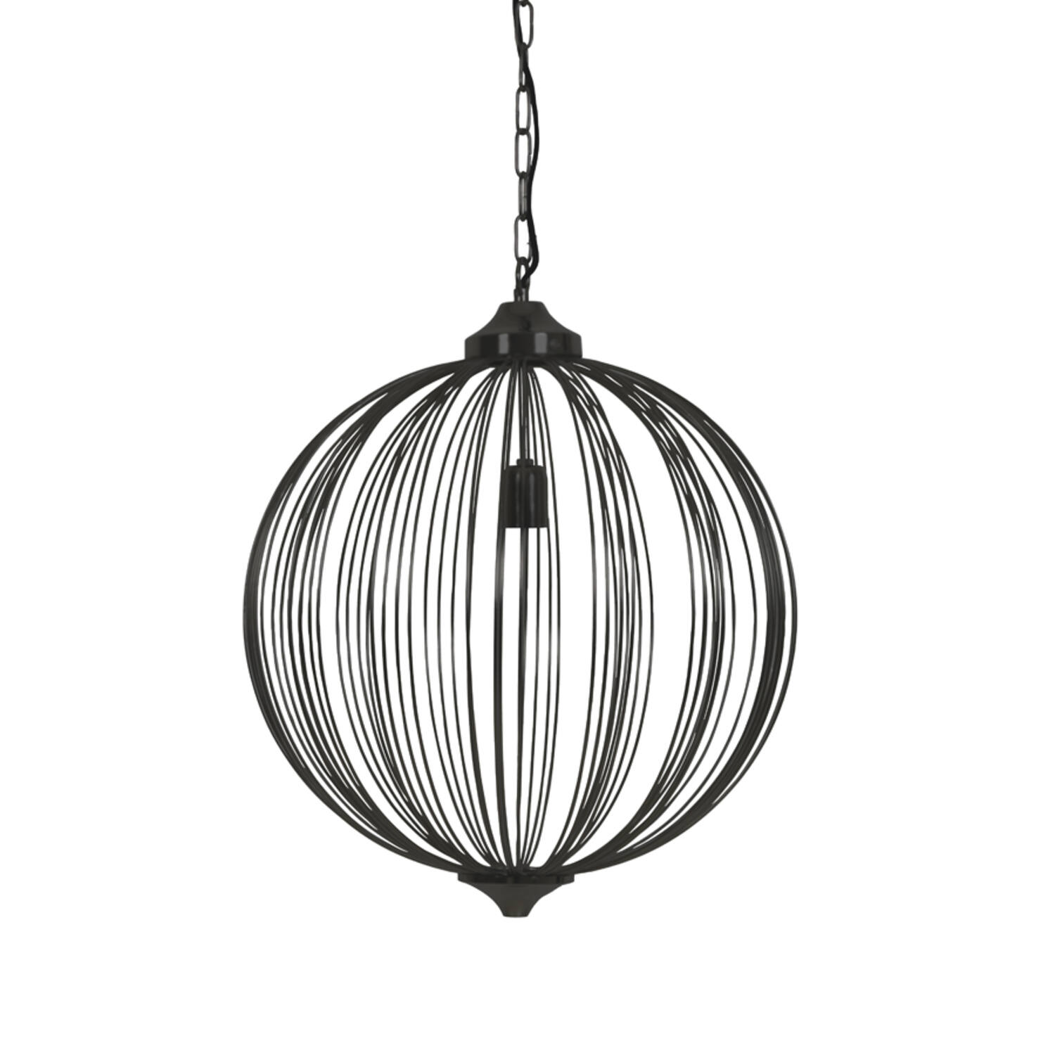 Suspension sphérique en fil noir Light & Living Mala