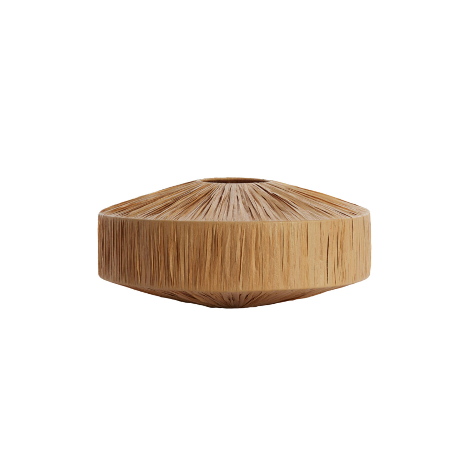 Abat-jour en paille couleur beige Light & Living Biljana