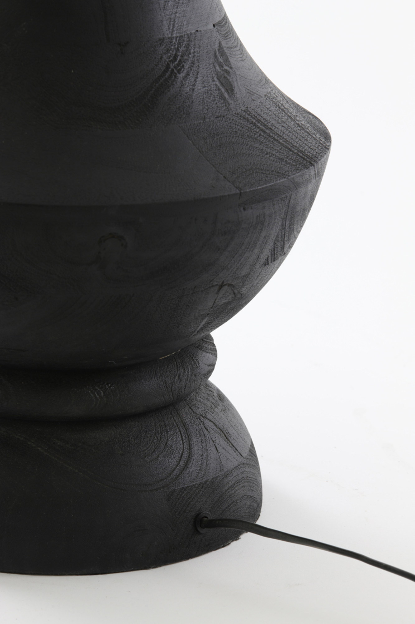 Piedestal de lampe de table noire élégant Light & Living Nicolo – Image 4