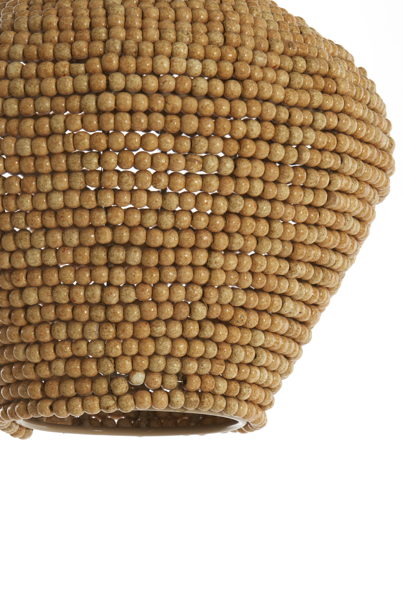 Suspension naturelle à perles de bois Light & Living Kalenga – Image 6