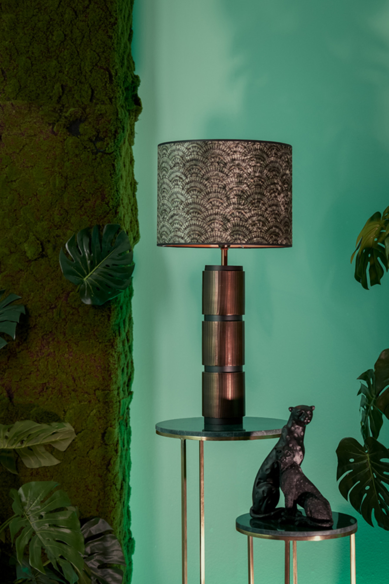 abat-jour Art Deco vert Light & Living Chica – Image 4