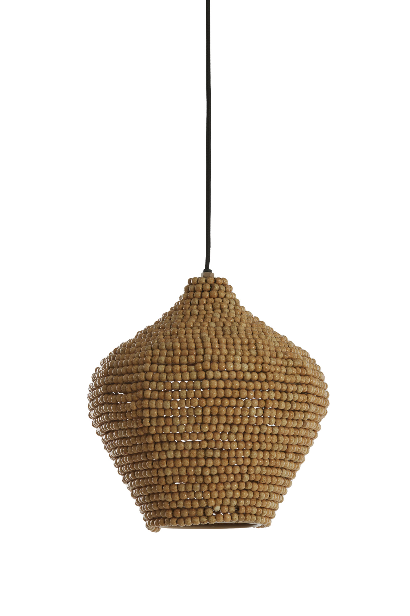 Suspension naturelle à perles de bois Light & Living Kalenga – Image 2