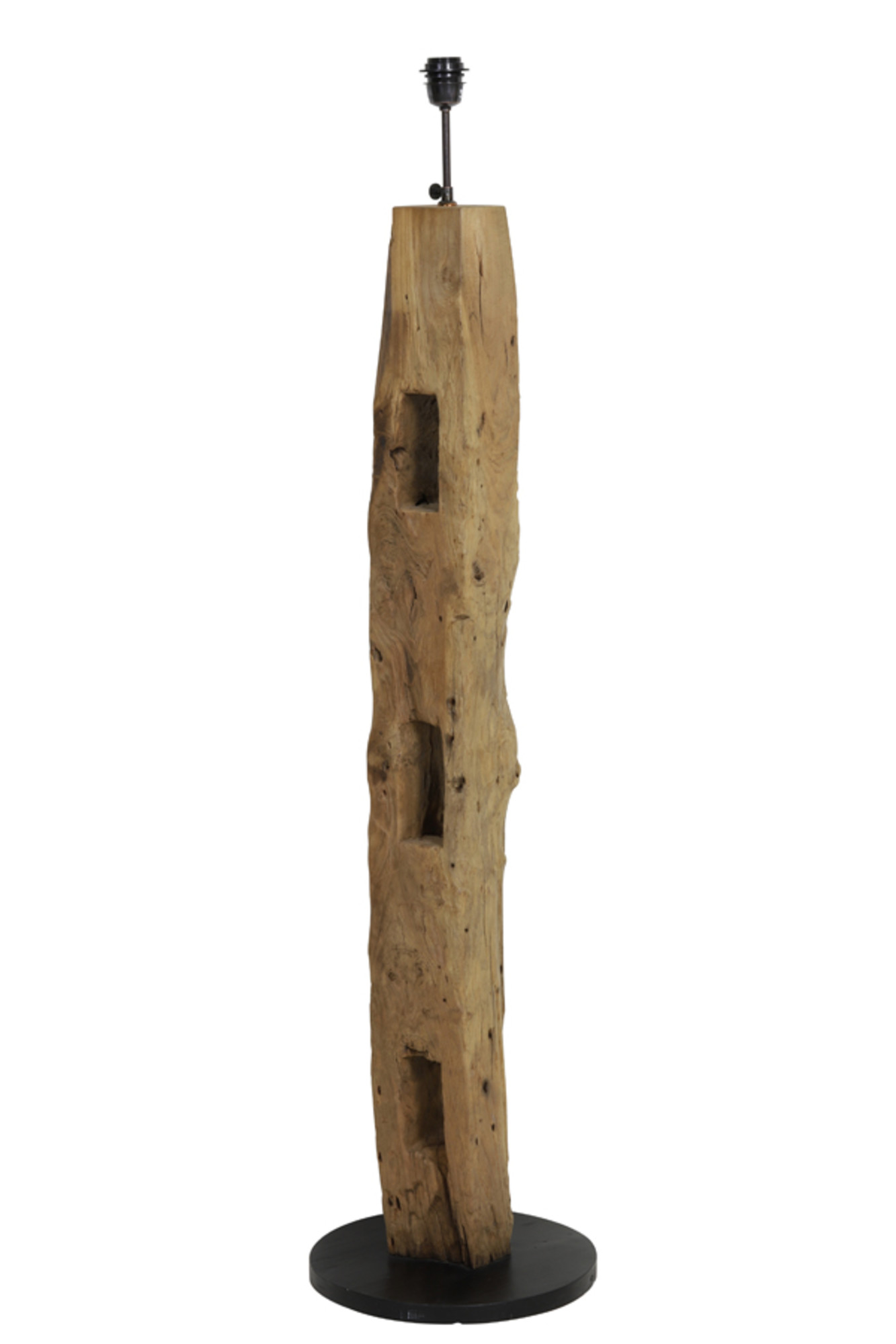 Piedestal de lampe en bois avec apparence naturelle Light & Living Karlovo – Image 3