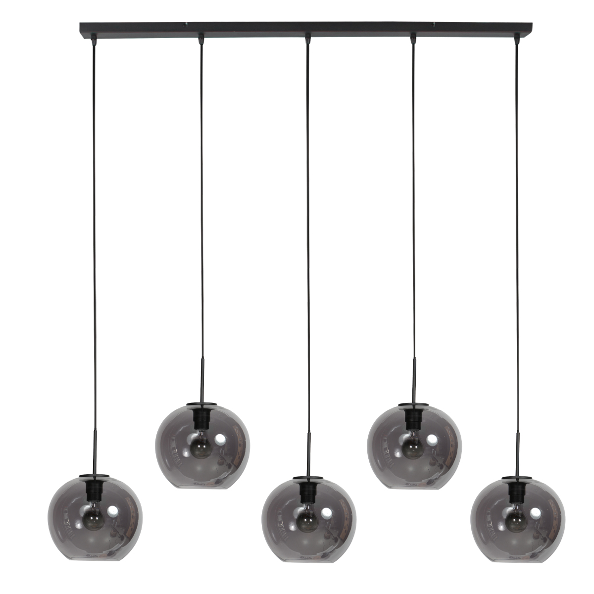Suspension allongée avec 5 verres fumés ronds Mexlite HaloSwap – Image 2
