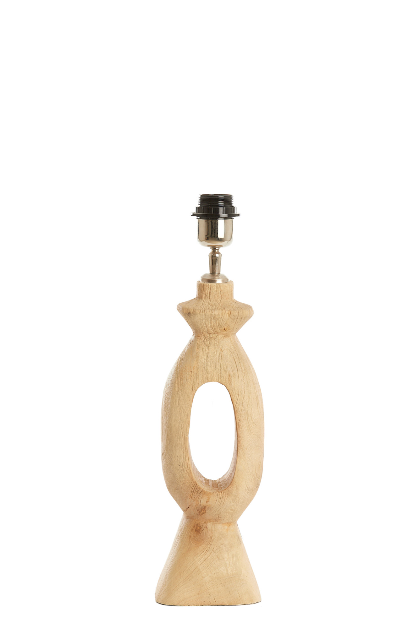 Sculpture de pied de lampe en bois Light & Living Django – Image 2