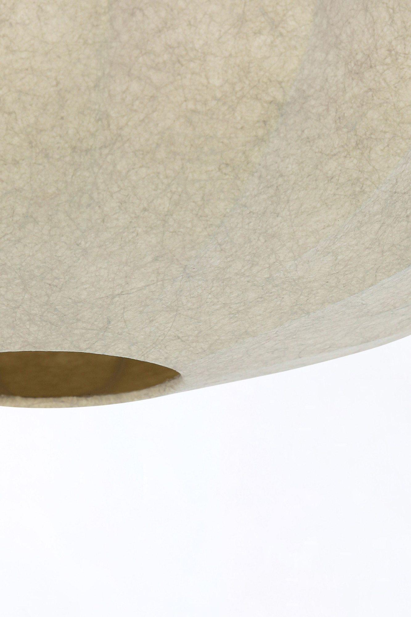 Plafonnier rond beige avec abat-jour en tissu Light & Living Fay – Image 3