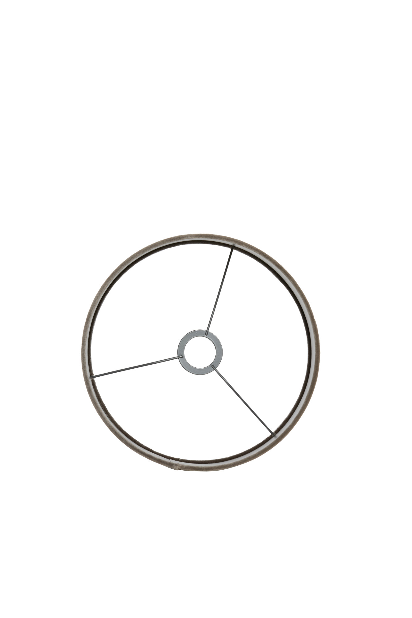 Abat-jour en velours taupe en forme cylindrique Light & Living Palata – Image 5